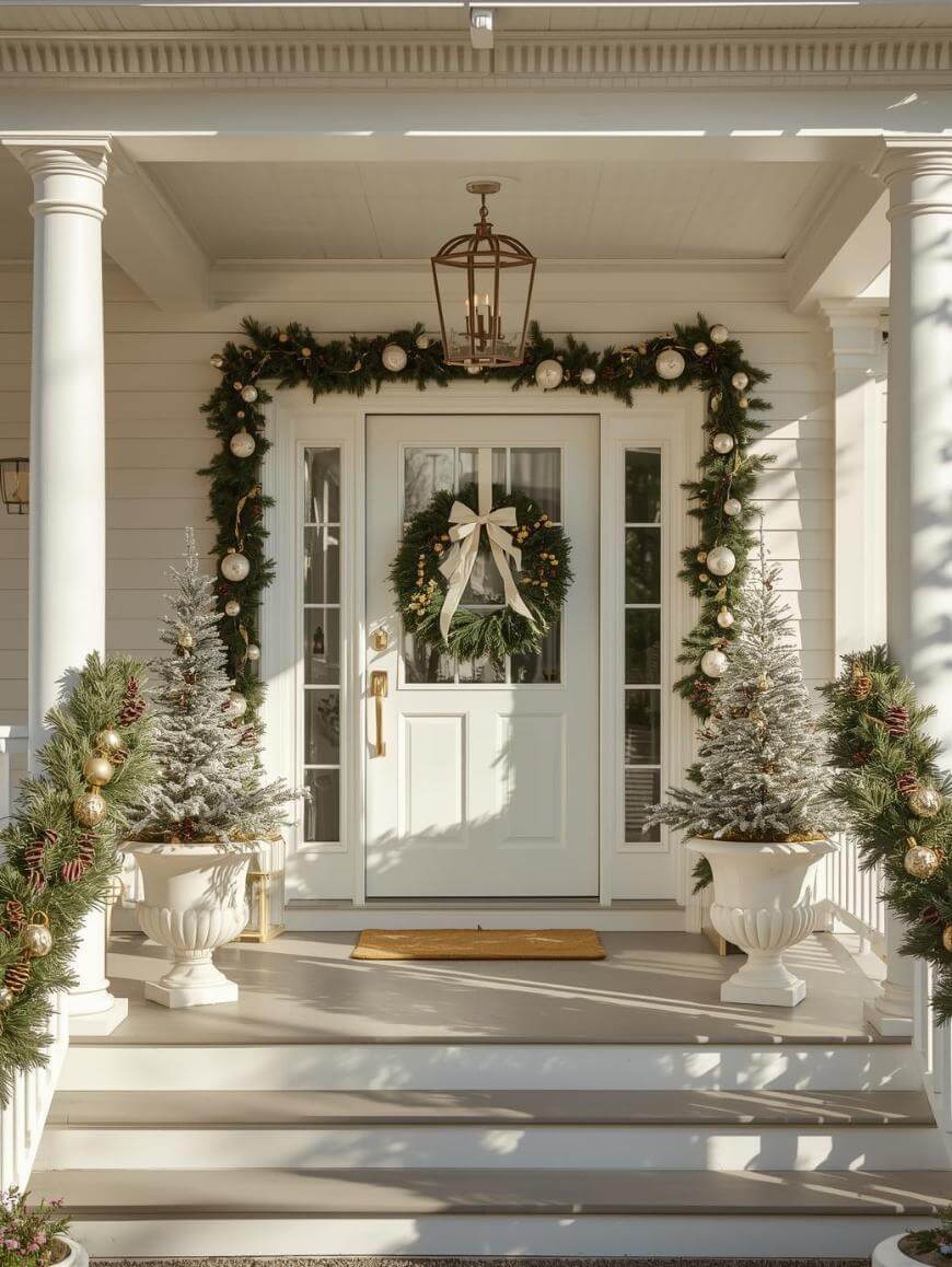 Symmetrical Visual Idea Symmetrical Visual Idea — Christmas Front Door Decor