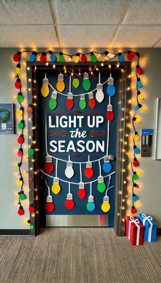 'Light Up the Season' Door Decor 'Light Up the Season' Door Decor — Christmas Classroom Decor