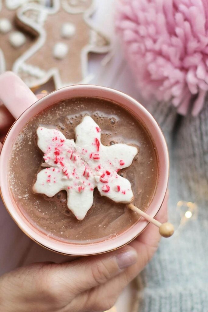 Kitchen Counter Visual Idea — Christmas Hot Cocoa Bar