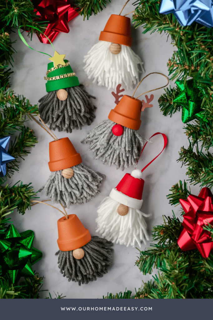 Playful Terracotta Pot Gnome Ornaments — DIY Christmas Ornaments