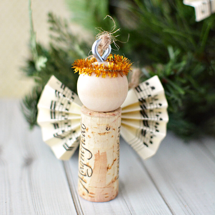 Charming Wine Cork Angel Ornaments — DIY Christmas Ornaments