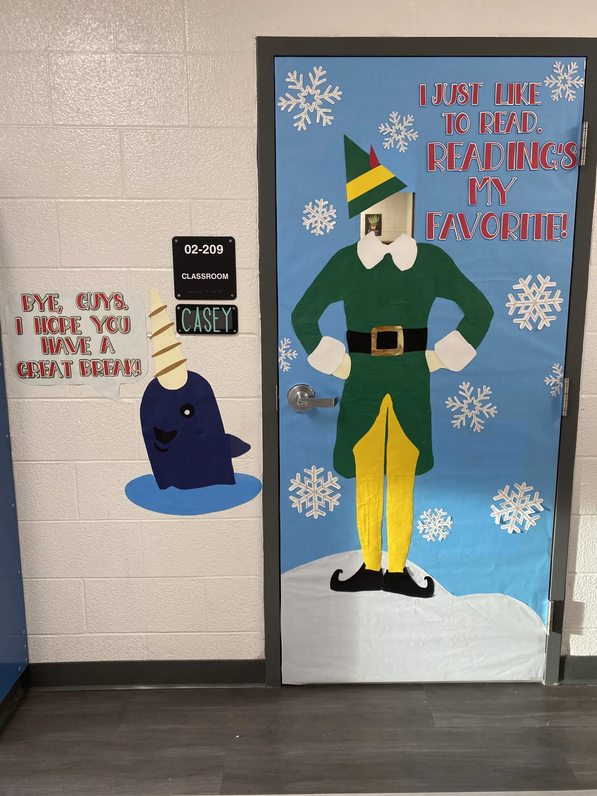 Elf Movie Character Door Decor Elf Movie Character Door Decor — Christmas Classroom Decor