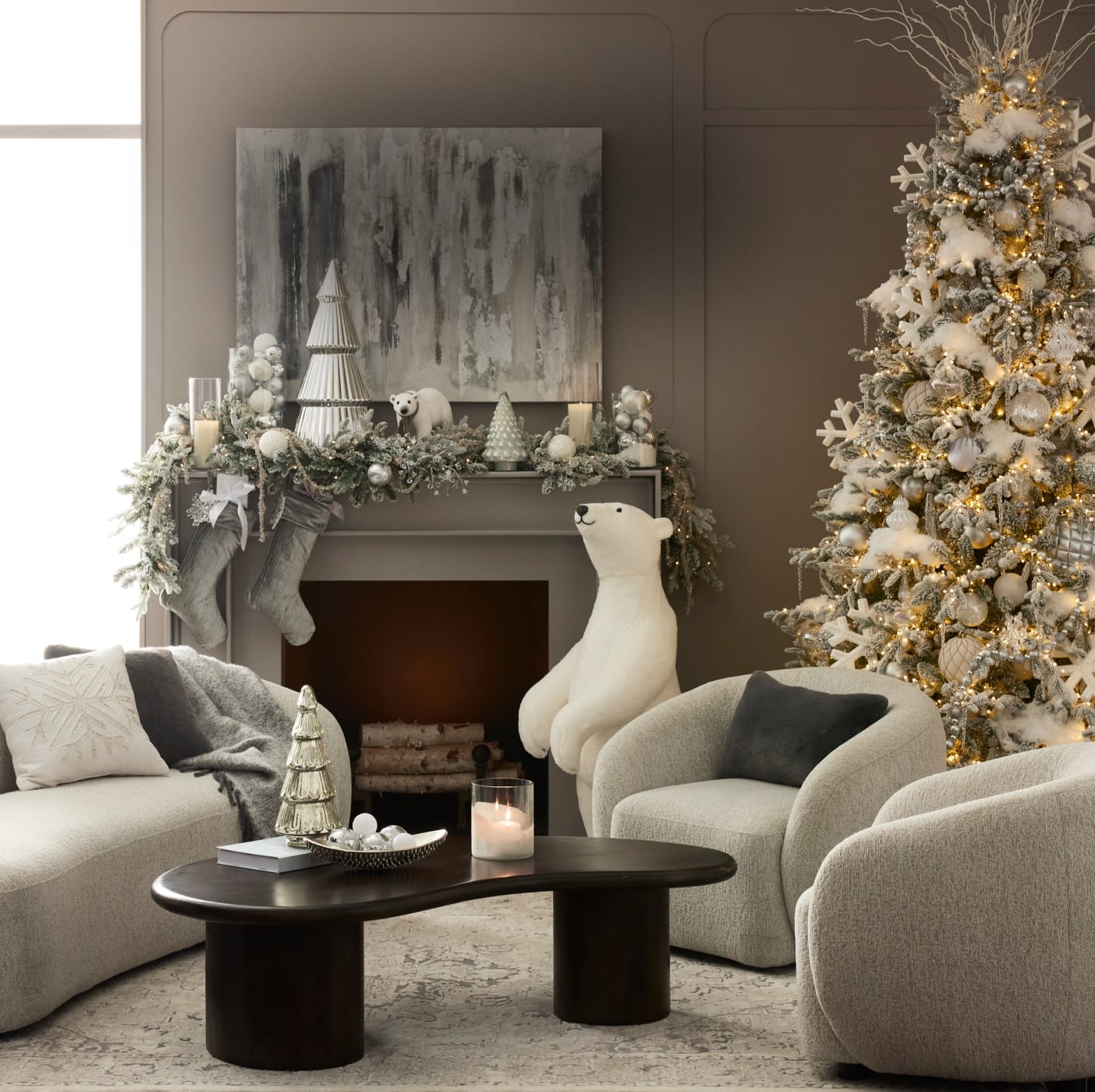 Modern Glam Frosted Tree with Silver Ornaments Modern Glam Frosted Tree with Silver Ornaments — Christmas Tree Trends 2026