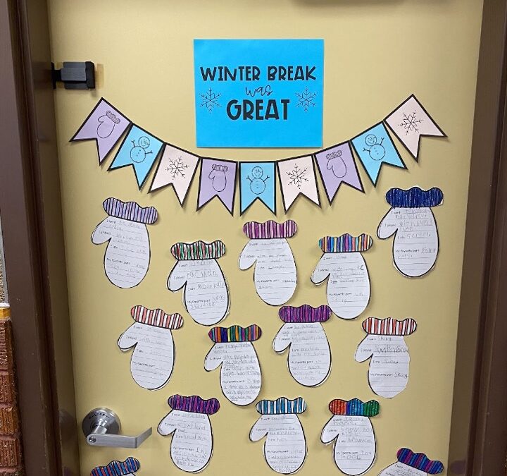 Winter Break Mitten Door Display Winter Break Mitten Door Display — Christmas Classroom Decor