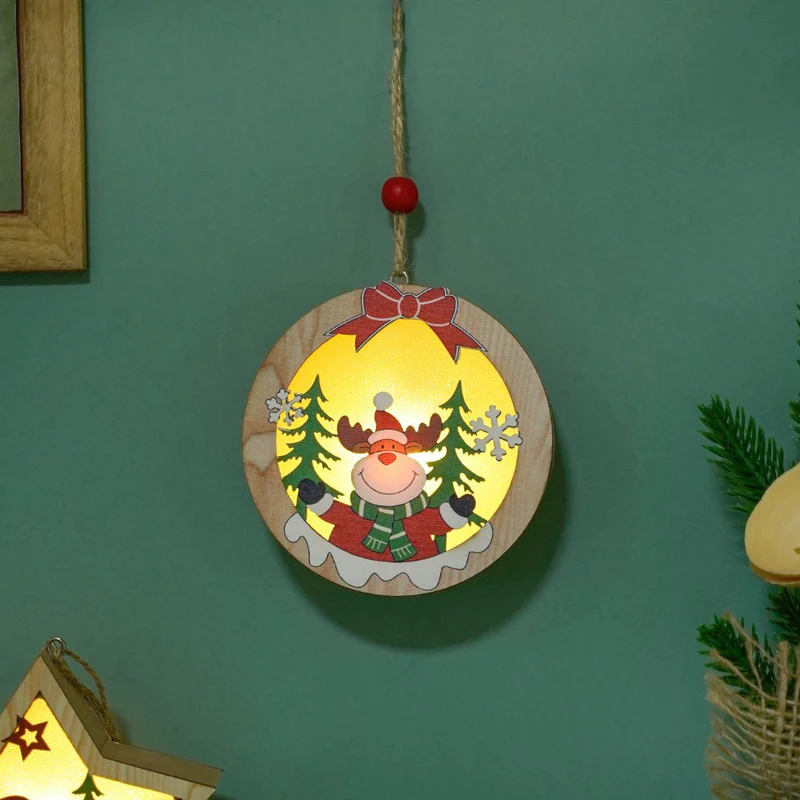 Whimsical Glowing Reindeer Hanging Decor Whimsical Glowing Reindeer Hanging Decor — Christmas Wall Decor