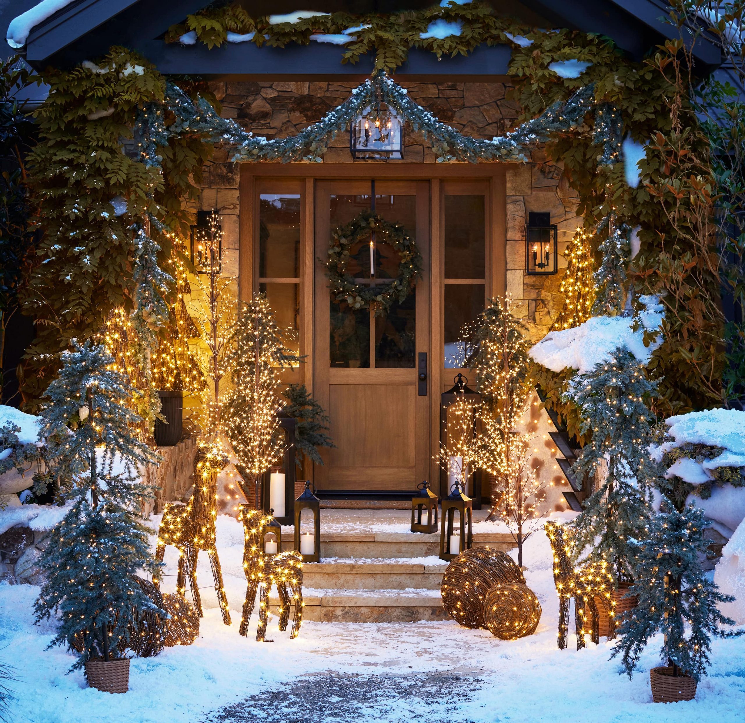 Rustic Visual Idea Rustic Visual Idea — Christmas Front Door Decor