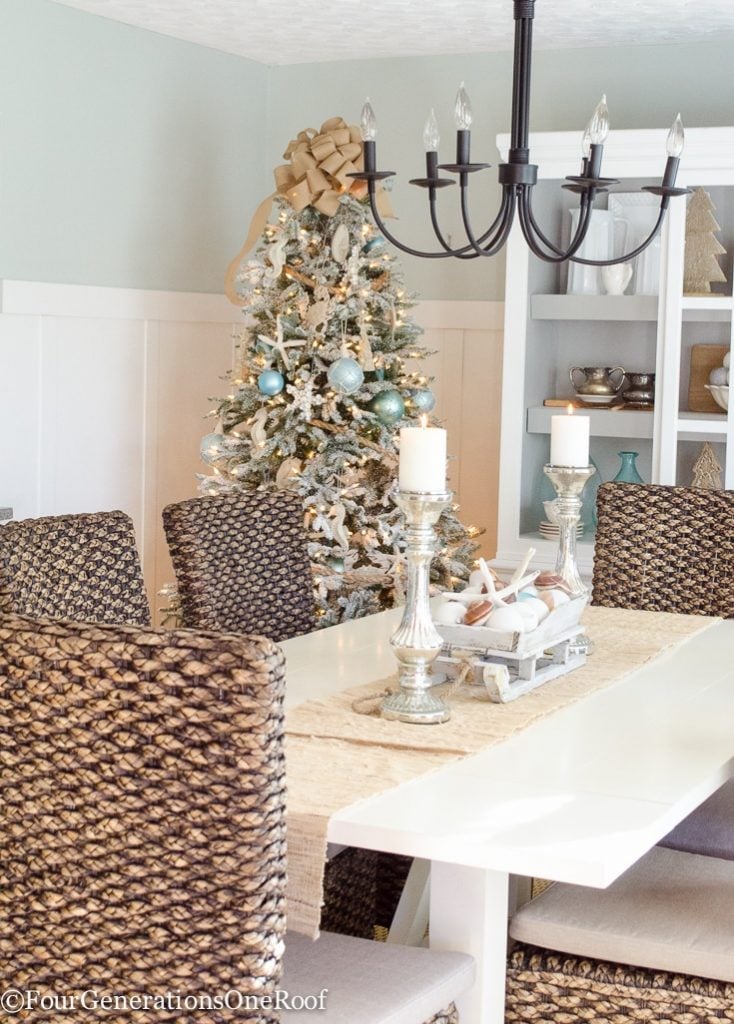 Dining Room Visual Idea Dining Room Visual Idea — Coastal Christmas Decor
