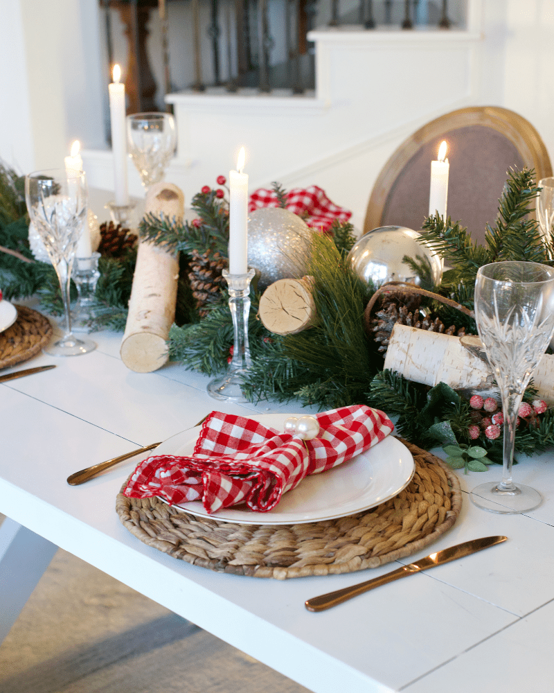 Rustic Charming Visual Idea — Christmas Table Setting