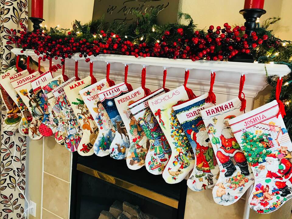 Extensive Collection of Personalized Stockings — Christmas Stockings Display