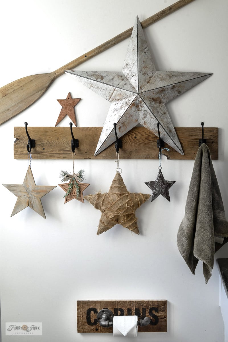 Rustic Star Collection Wall Display Rustic Star Collection Wall Display — Christmas Wall Decor