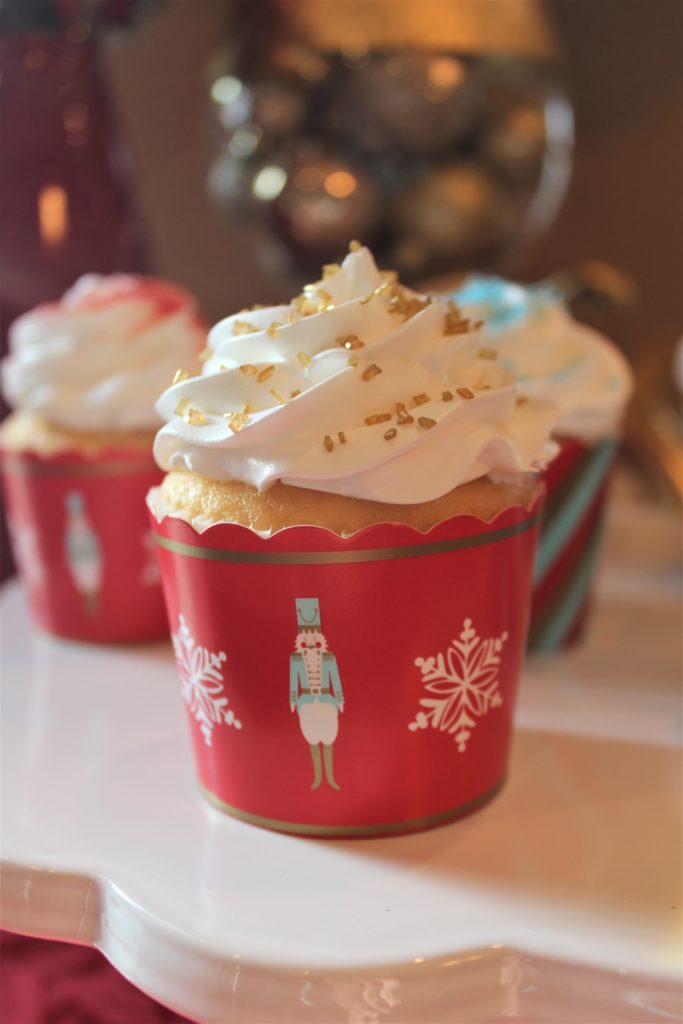 Nutcracker Themed Christmas Cupcakes — Christmas Dessert Table