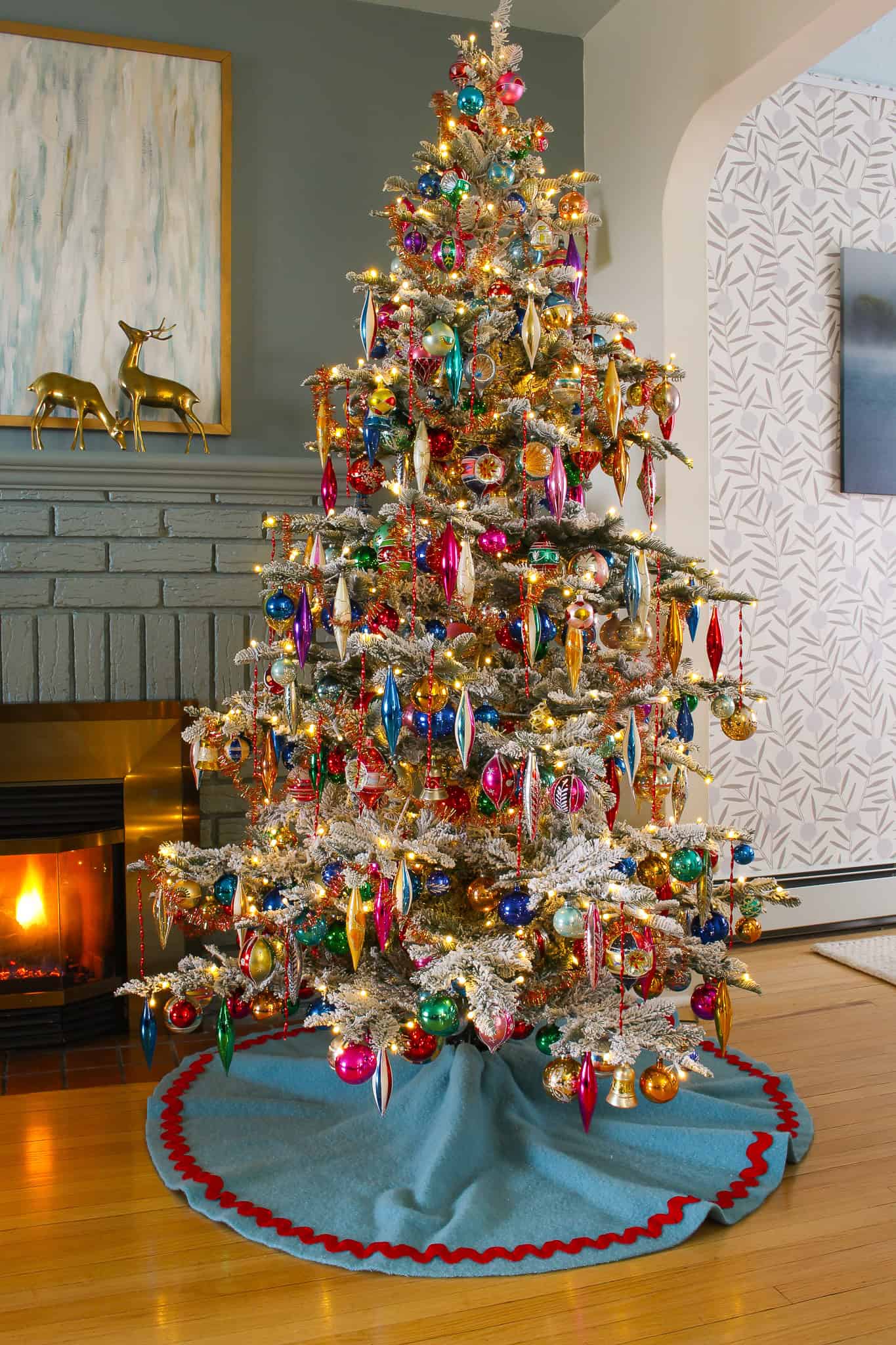 Detailed Vintage Ornaments: Glass Bird, Acorns, and Owl — Vintage Christmas Ornaments