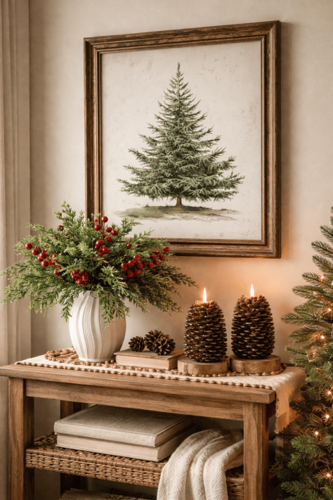 Cozy Neutral Christmas Decor Ideas and Rustic Farmhouse Holiday Ideas - An Adventurer's Life for Me