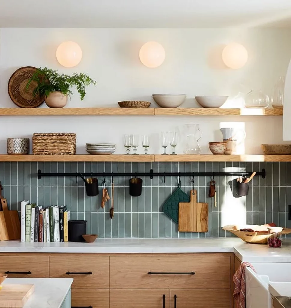 39 Stylish Modern Kitchen Ideas with Decorative Open Shelving