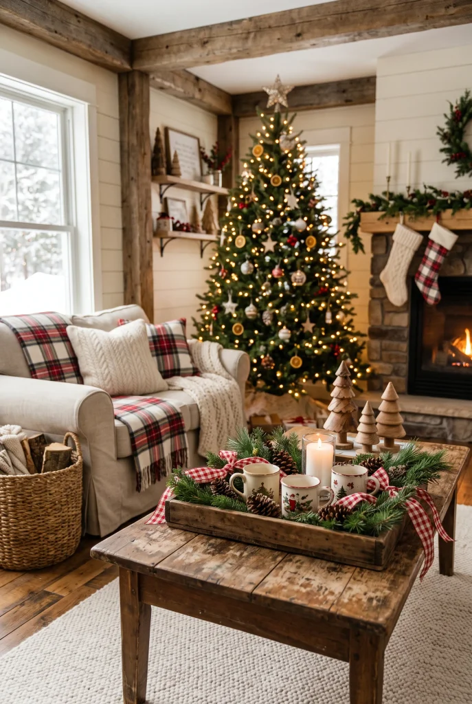 29 Christmas Coffee Table Decor Ideas - Grow Home Living