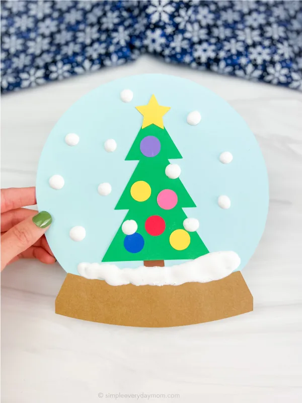 Paper Snow Globe Christmas Tree Craft Paper Snow Globe Christmas Tree Craft — Christmas Crafts for Kids