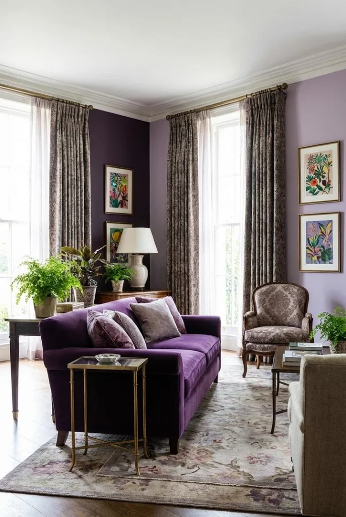 34 Aubergine Living Room Ideas for a Stylish Modern Home