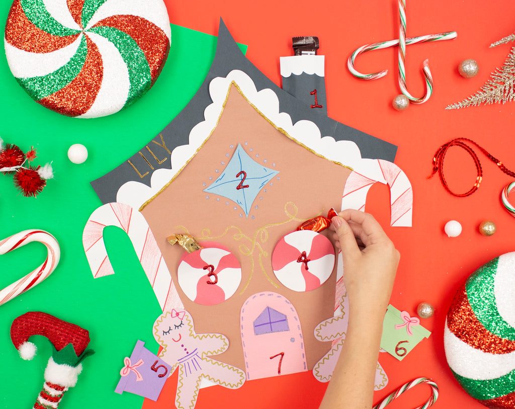 Gingerbread House Advent Calendar Craft Gingerbread House Advent Calendar Craft — Christmas Crafts for Kids