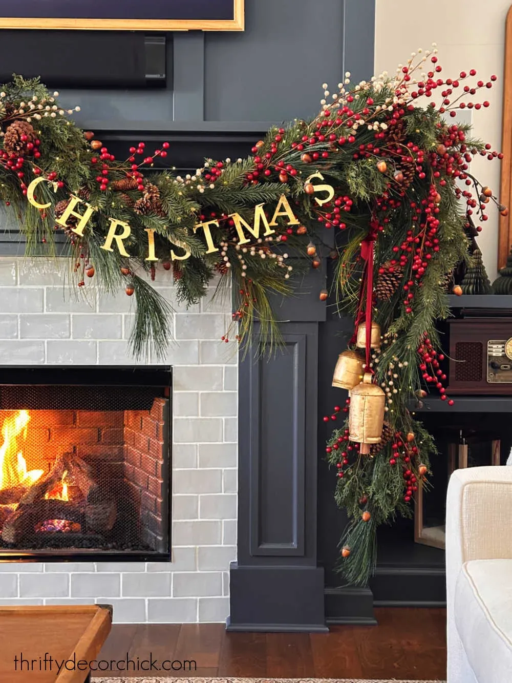 Exterior House Decoration with Christmas Garlands and Lights Exterior House Decoration with Christmas Garlands and Lights