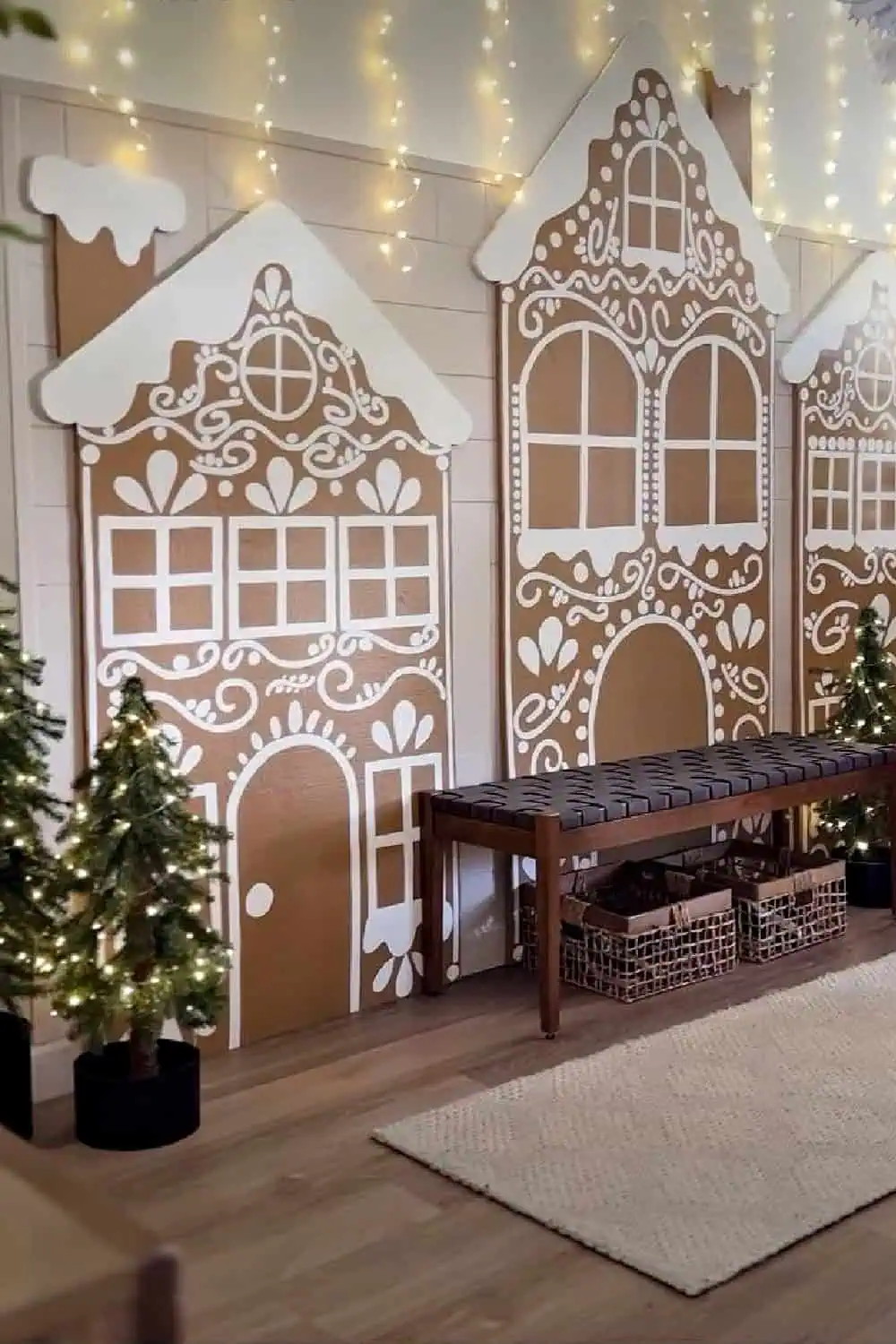 Whimsical Gingerbread House Cutouts for Festive Wall Decor Whimsical Gingerbread House Cutouts for Festive Wall Decor — Aesthetic Christmas Decor