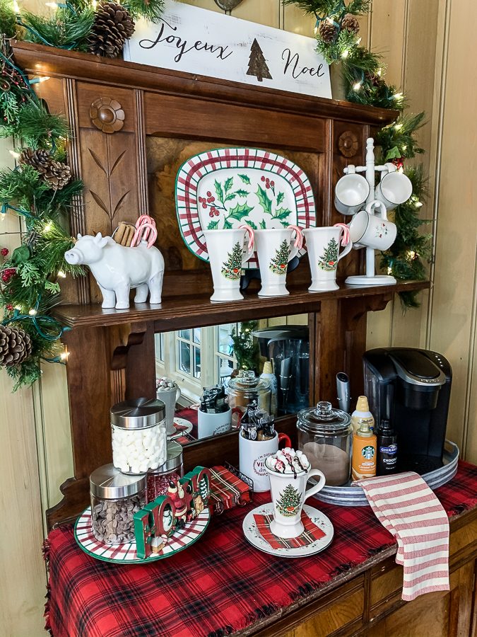 Dining Room Visual Idea — Christmas Hot Cocoa Bar
