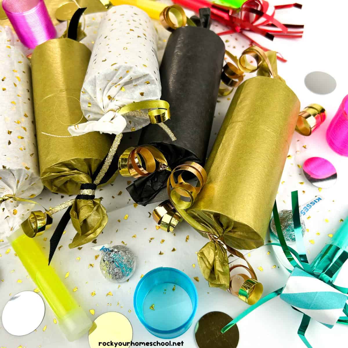 Visual Idea — Wrapped In Gold New Years Eve Party for Kids