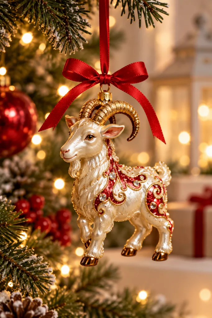 27 Creative Christmas Goat Decor Ideas for a Unique Tree