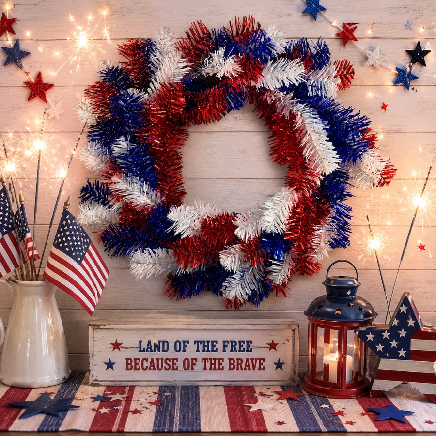 29 Charming Red, White, and Blue Holiday Decorating Ideas for a Festive Home