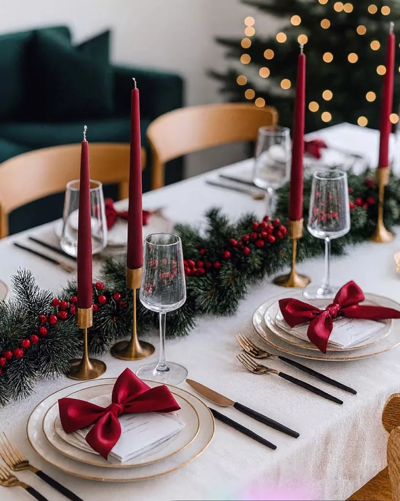 30 Christmas Table Decor Ideas for a Beautiful Holiday Dinner