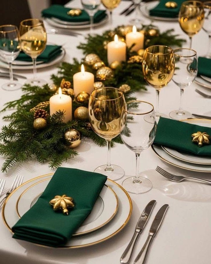 30 Christmas Table Decor Ideas for a Beautiful Holiday Dinner
