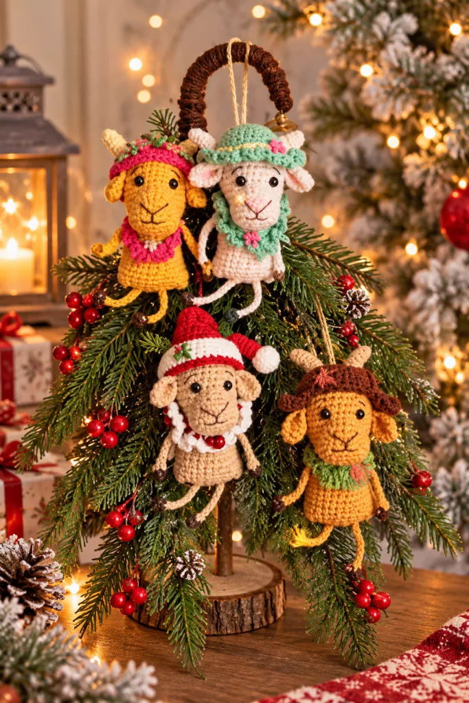27 Creative Christmas Goat Decor Ideas for a Unique Tree