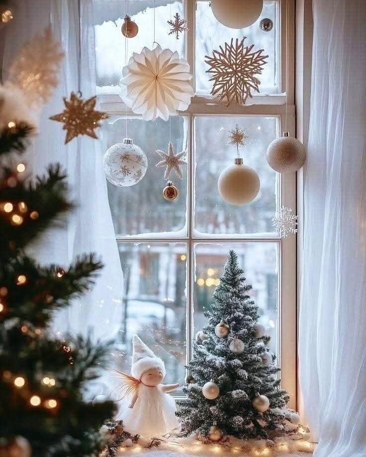29 Enchanting Christmas Window Decor Ideas for a Festive Home