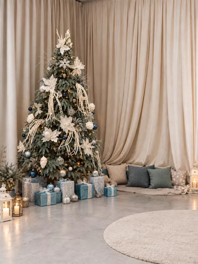 26 Beautiful Christmas Photo Backdrop Ideas for Magical Holiday Photos