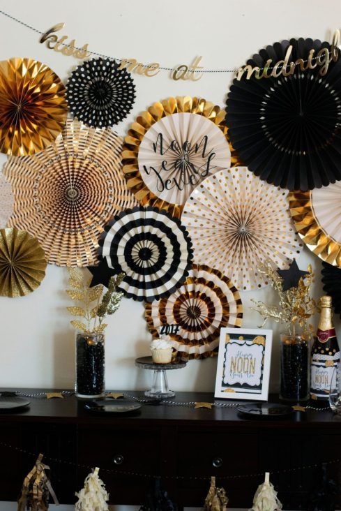 Oversized '2025' Foil Numbers with Tinsel Accents — New Years Eve Backdrop