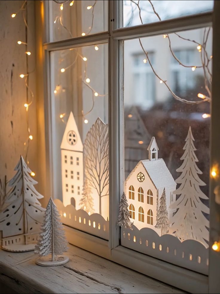 29 Enchanting Christmas Window Decor Ideas for a Festive Home