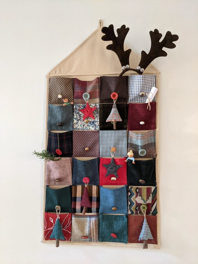 Handmade Fabric Advent Calendar Wall Hanging — Christmas Crafts for Adults