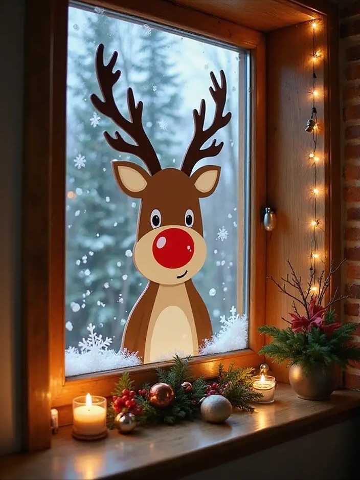 29 Enchanting Christmas Window Decor Ideas for a Festive Home