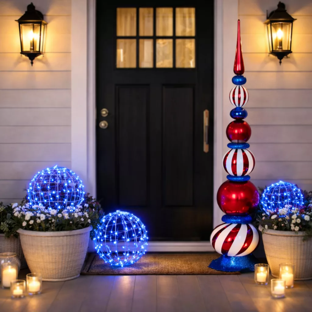 29 Charming Red, White, and Blue Holiday Decorating Ideas for a Festive Home